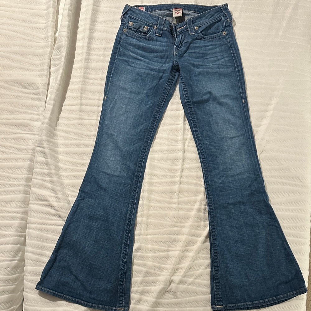 True Religion Dark Blue Flare Jeans